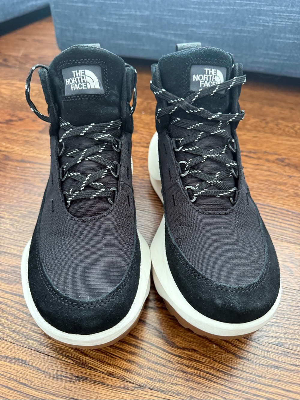 The North Face Men's Black and White Trail-Ready Hiking Boots